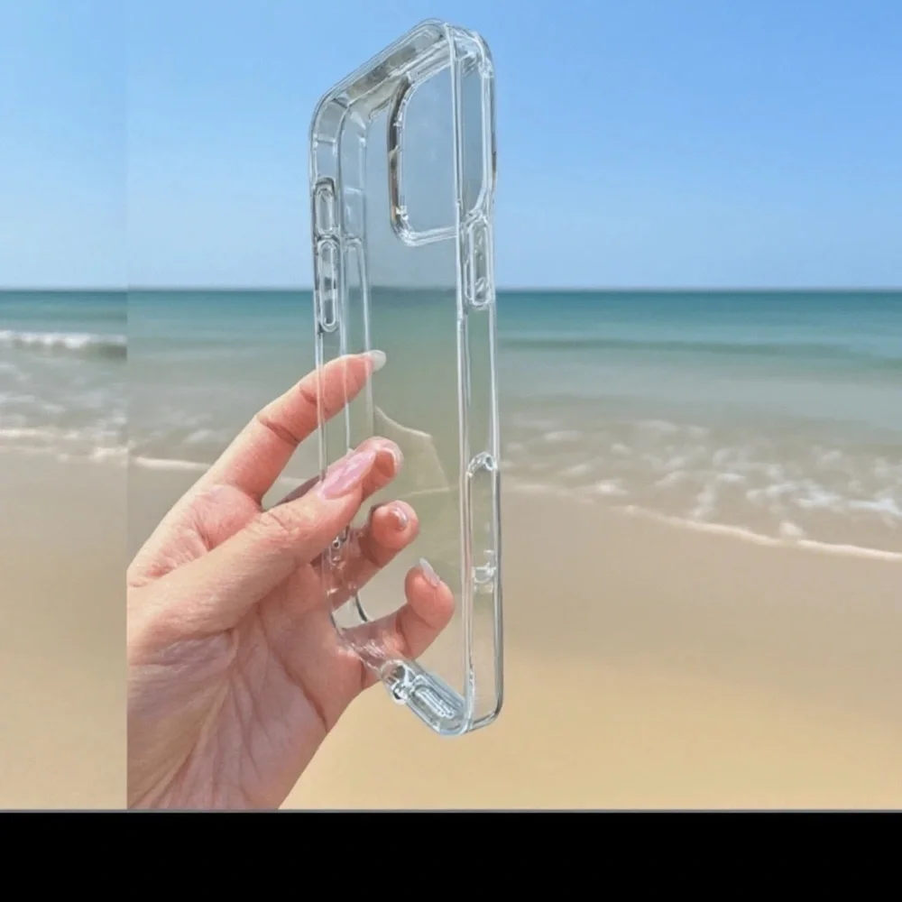 Case for IPhone 14 Pro Max Transparent Cover With Bumper Edges